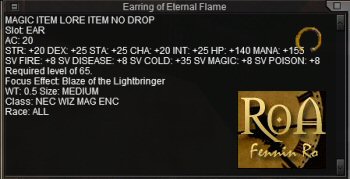 Earring of Eternal Flame