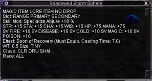 Shadowed Storm Sphere