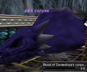 Blood of Ssraeshza down.